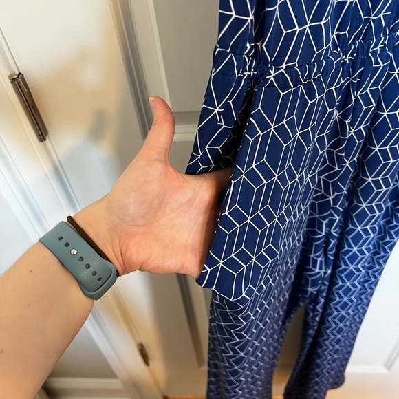 GOLDRAY Blue and White Patterned Jumpsuit - Picture 2 of 6